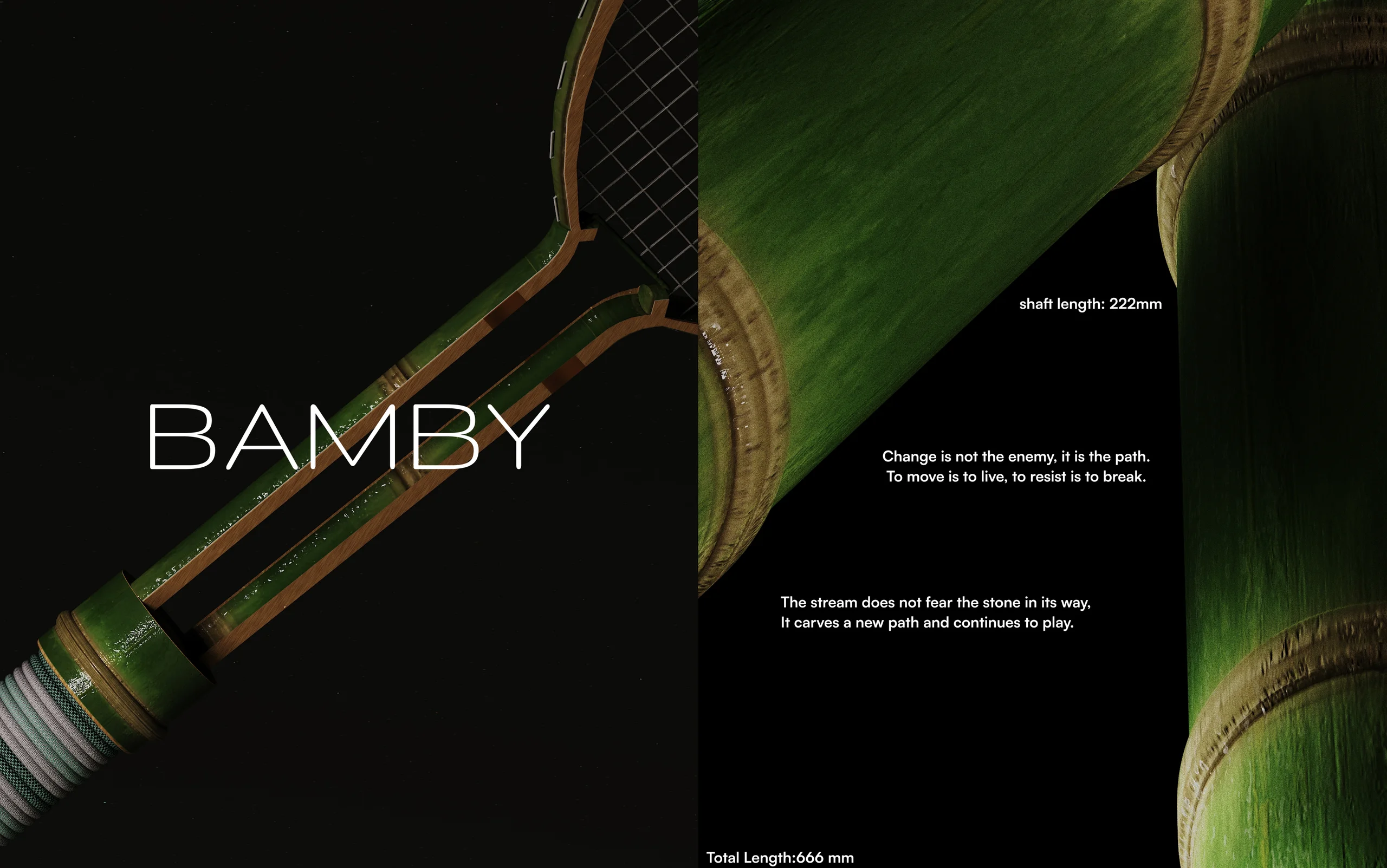 BAMBY - Badminton racket made out of bamboo - Image 2